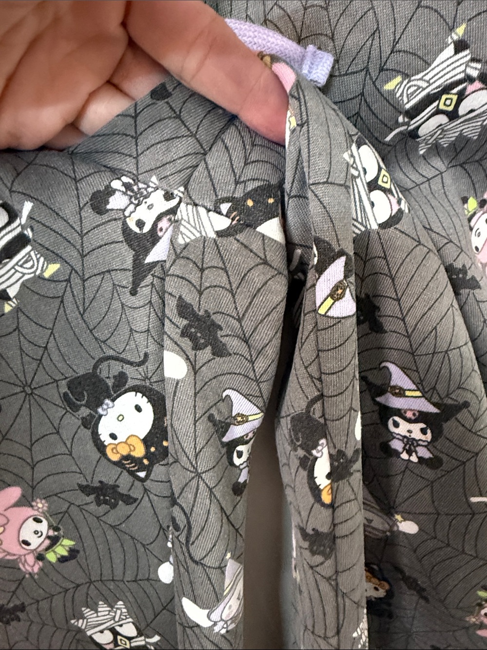 Sanrio Gray Black Pink Purple Character Lounge Pajama Pants - Picture 2 of 4